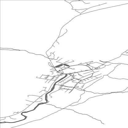 ROAD MAP OF SEYDISFJORDUR, ICELAND BY MAPBAKES