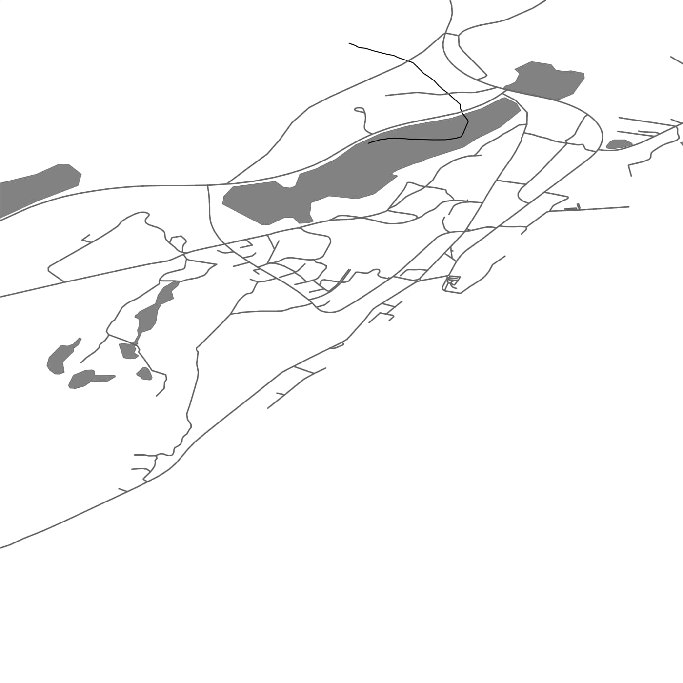 ROAD MAP OF VOPNAFJORDUR, ICELAND BY MAPBAKES