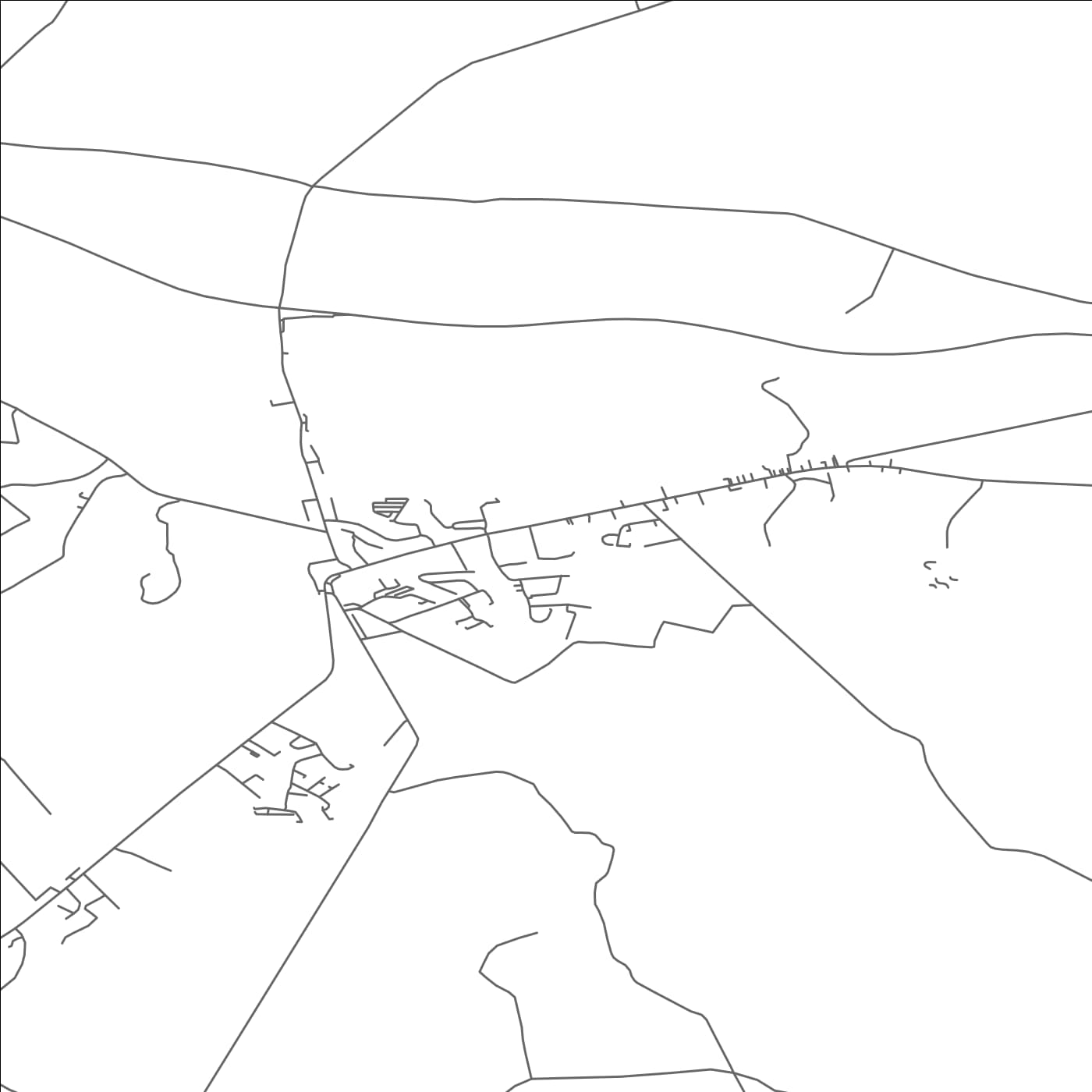 ROAD MAP OF ABBEYFEALE, IRELAND BY MAPBAKES