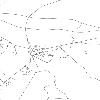 ROAD MAP OF ABBEYFEALE, IRELAND BY MAPBAKES