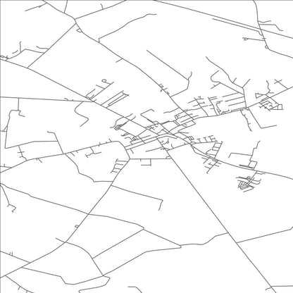 ROAD MAP OF BALLAGHADERREEN, IRELAND BY MAPBAKES