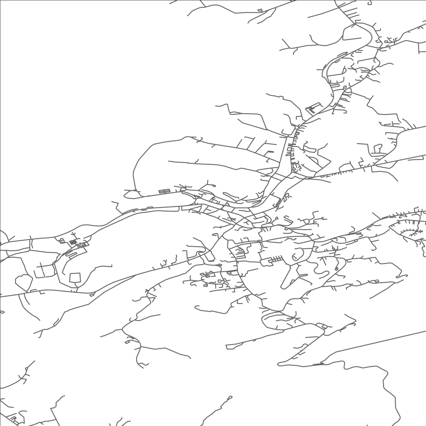 ROAD MAP OF BANTRY, IRELAND BY MAPBAKES