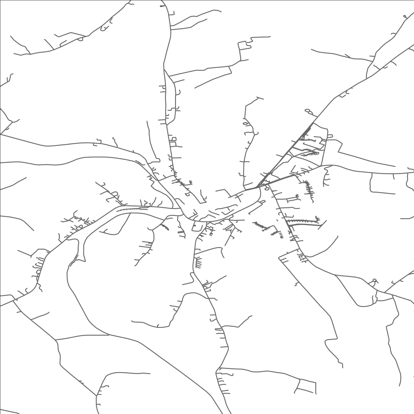 ROAD MAP OF BÉAL AN ÁTHA MÓIR, IRELAND BY MAPBAKES