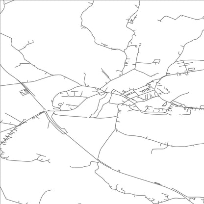 ROAD MAP OF BELTURBET, IRELAND BY MAPBAKES