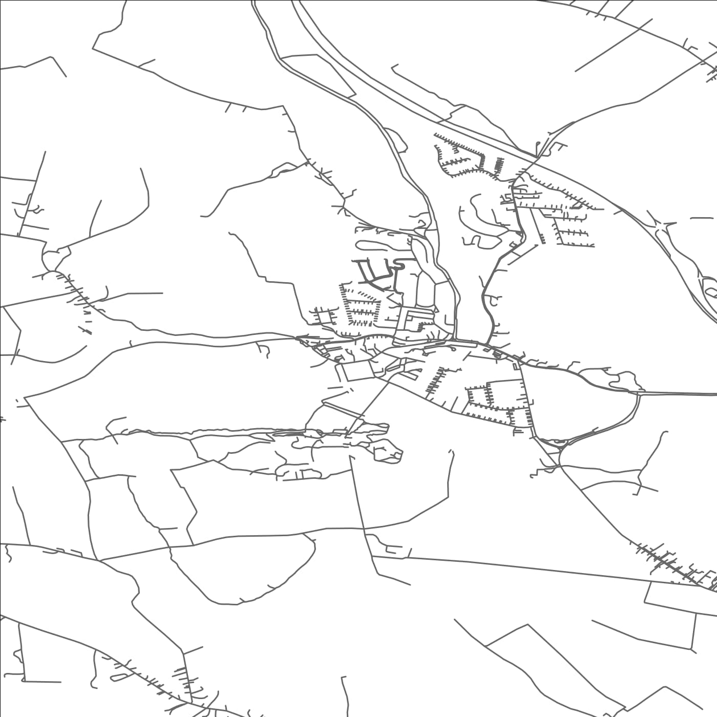 ROAD MAP OF BLARNEY, IRELAND BY MAPBAKES