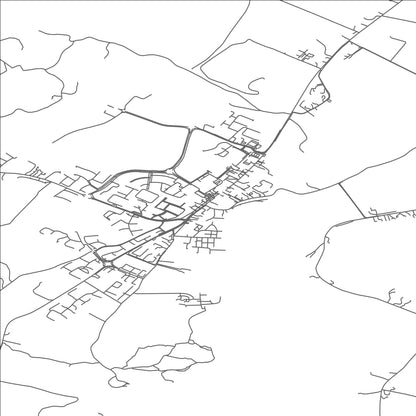 ROAD MAP OF BLESSINGTON, IRELAND BY MAPBAKES