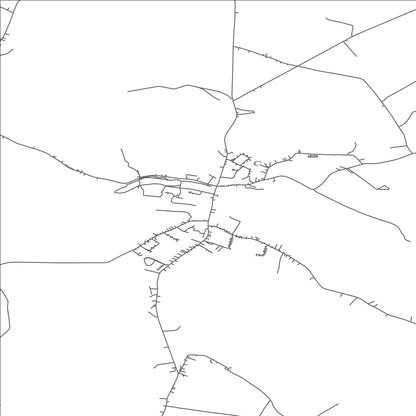 ROAD MAP OF BORRISOKANE, IRELAND BY MAPBAKES