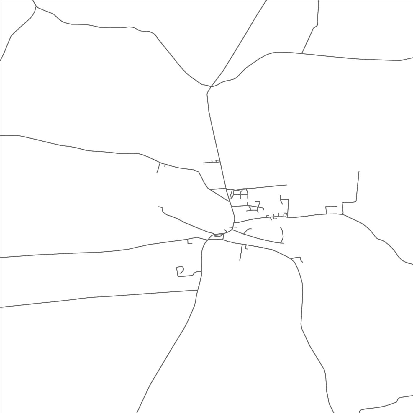 ROAD MAP OF BRUFF, IRELAND BY MAPBAKES