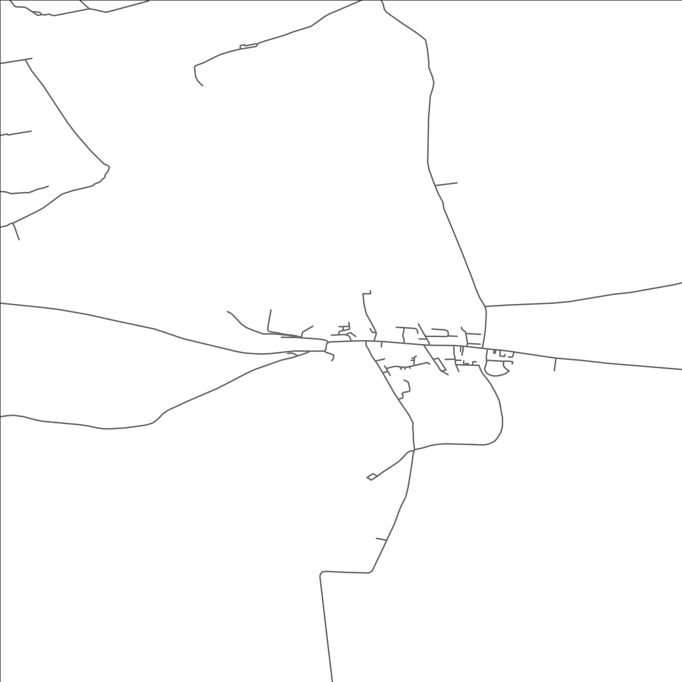 ROAD MAP OF BRUREE, IRELAND BY MAPBAKES