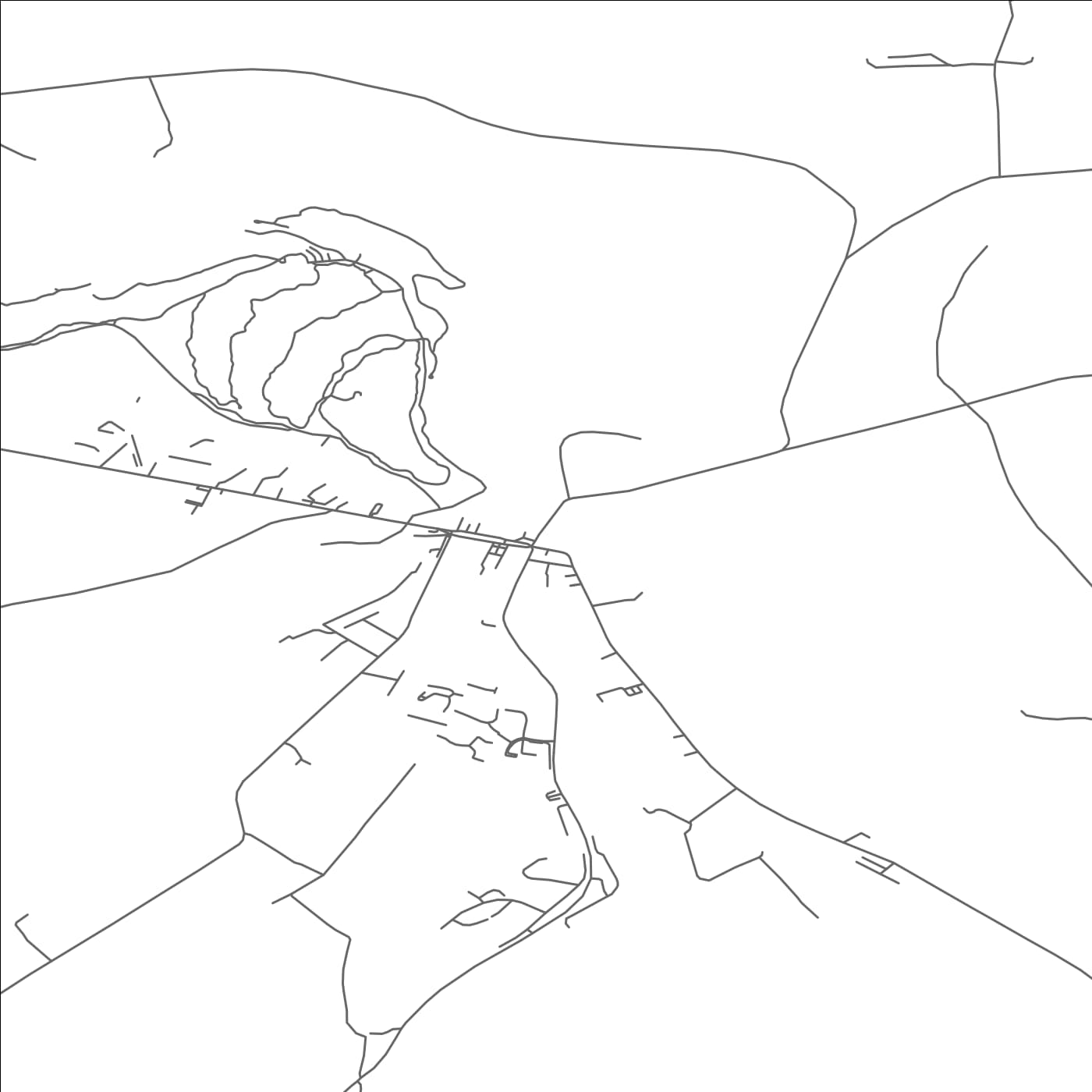 ROAD MAP OF BUNCLODY, IRELAND BY MAPBAKES