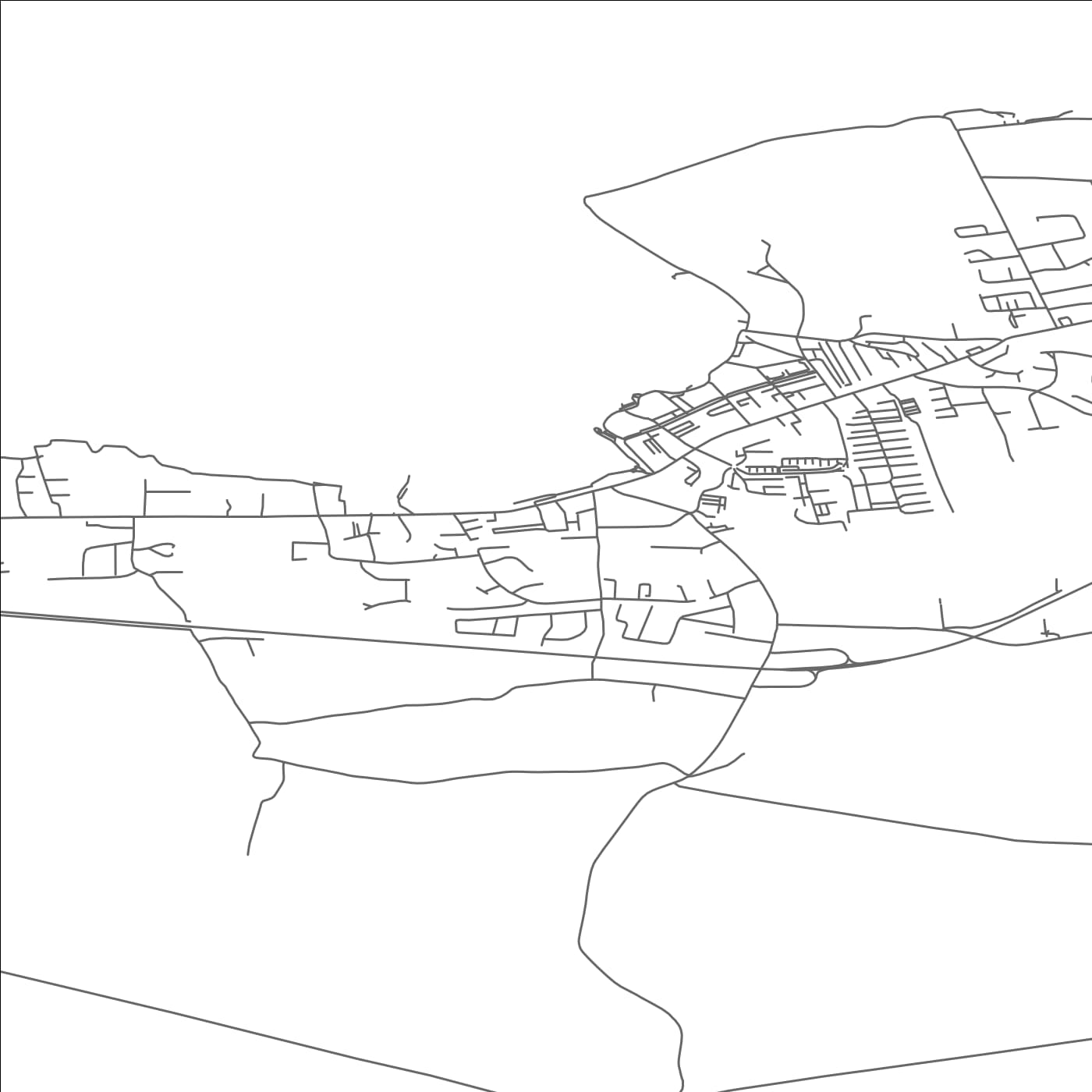 ROAD MAP OF BUNDORAN, IRELAND BY MAPBAKES