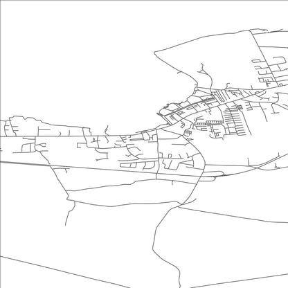 ROAD MAP OF BUNDORAN, IRELAND BY MAPBAKES