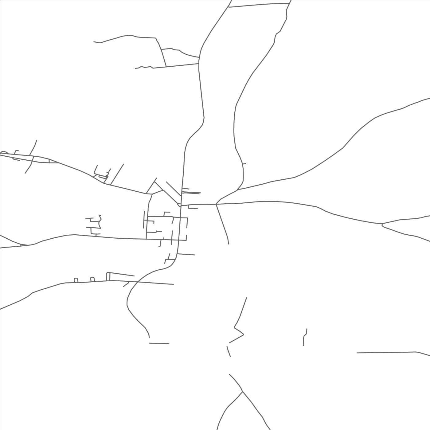 ROAD MAP OF BUTTEVANT, IRELAND BY MAPBAKES