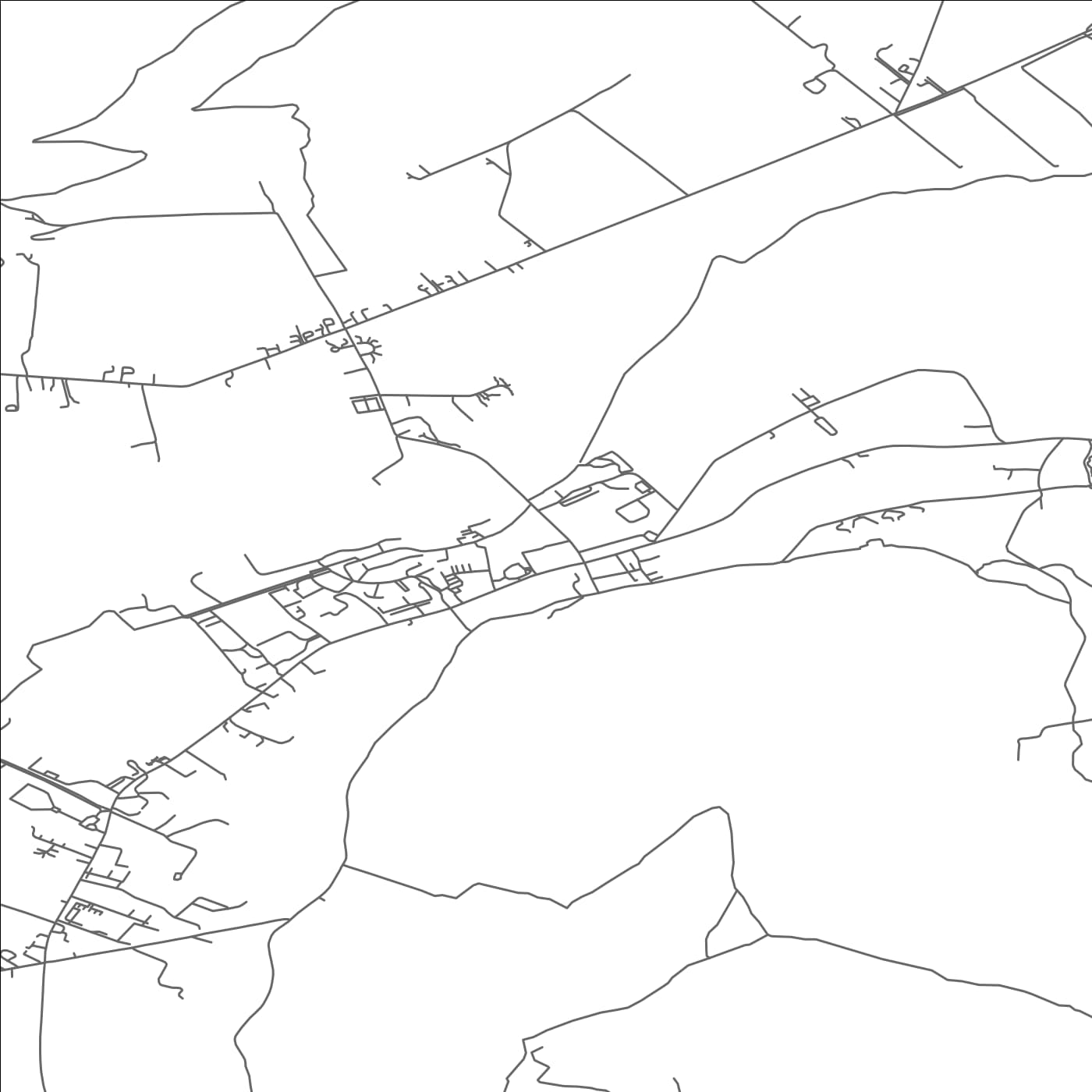 ROAD MAP OF CAHERSIVEEN, IRELAND BY MAPBAKES