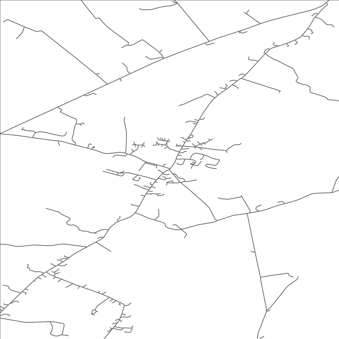 ROAD MAP OF CALVERSTOWN, IRELAND BY MAPBAKES