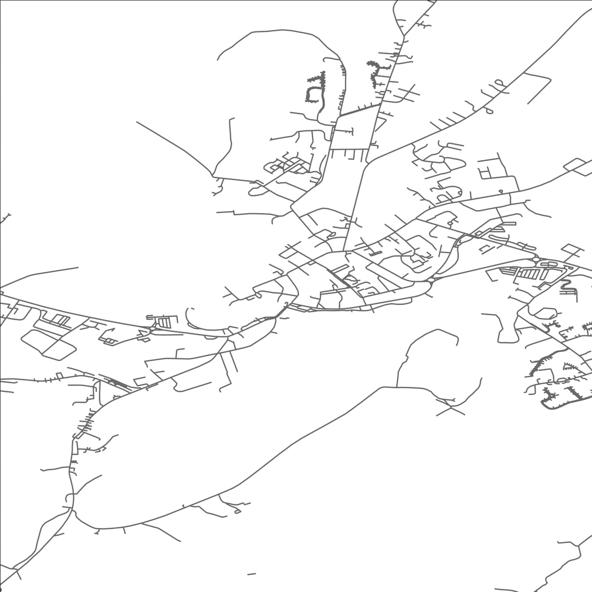 ROAD MAP OF CARRICK ON SHANNON, IRELAND BY MAPBAKES