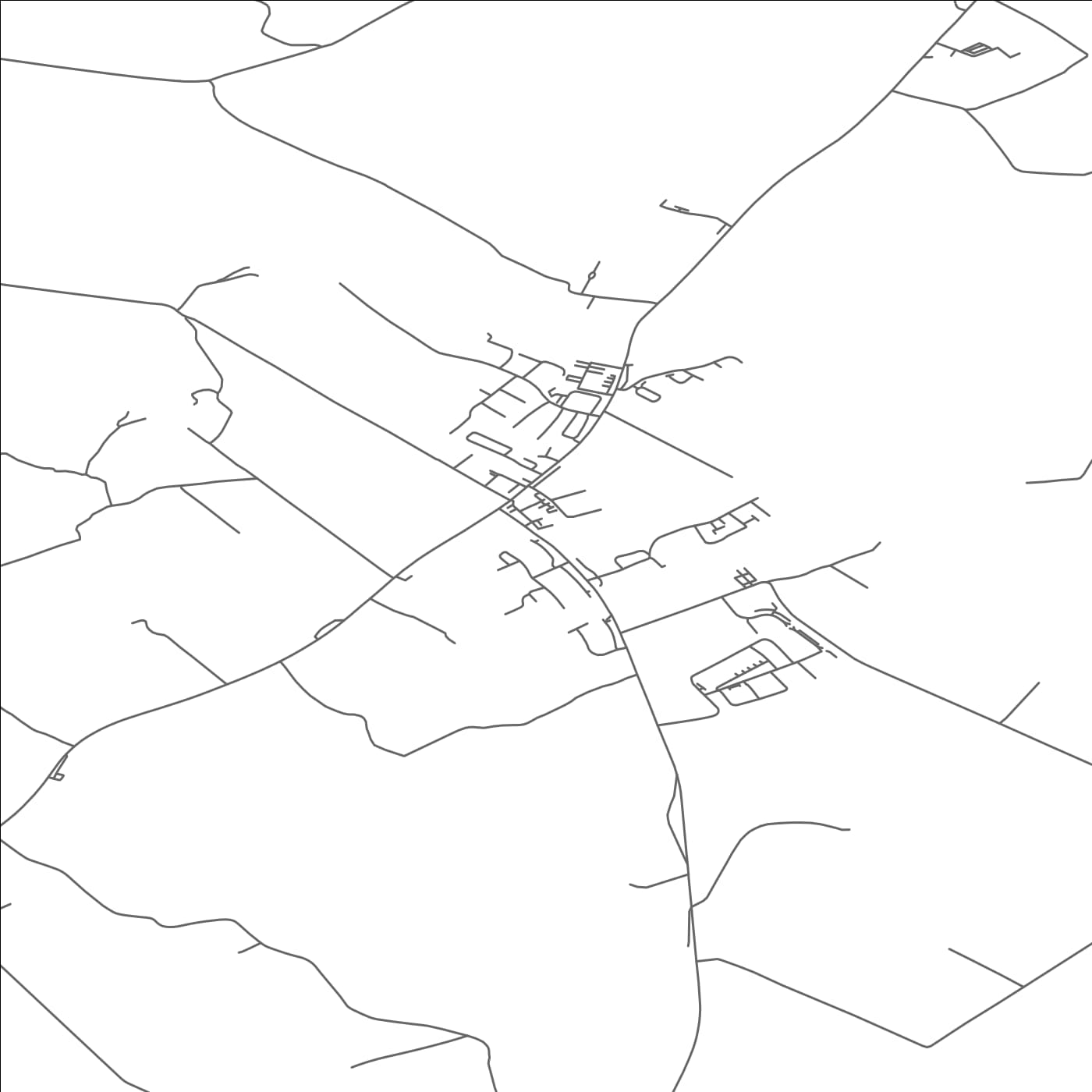 ROAD MAP OF CLAREGALWAY, IRELAND BY MAPBAKES