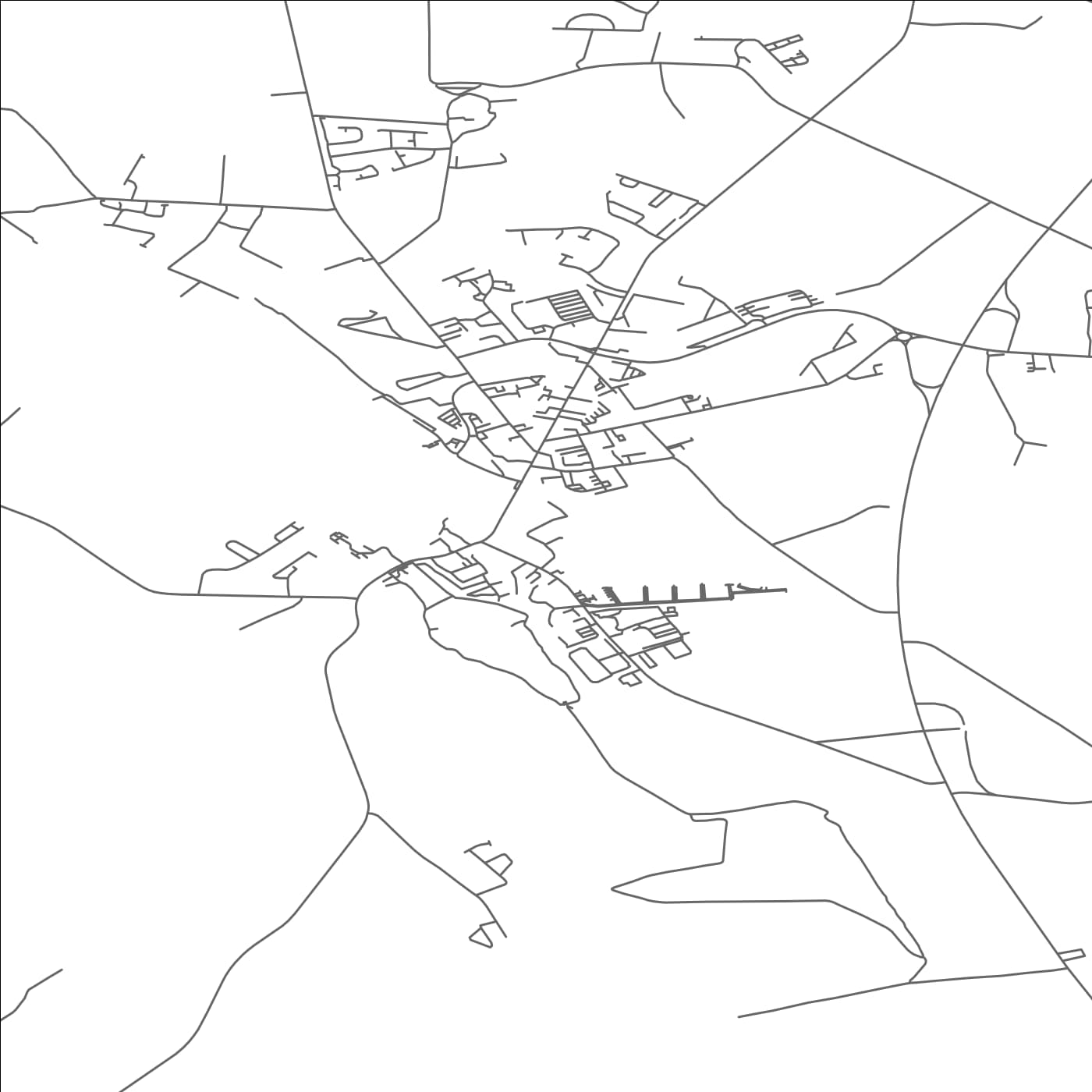 ROAD MAP OF CLAREMORRIS, IRELAND BY MAPBAKES