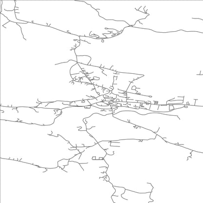 ROAD MAP OF CLIFDEN, IRELAND BY MAPBAKES