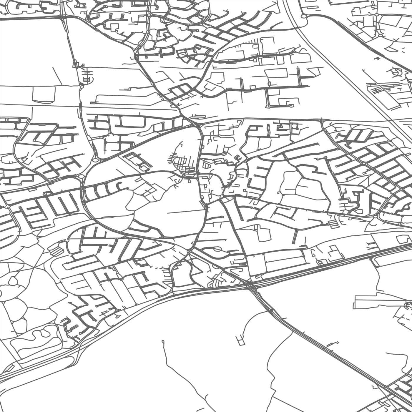 ROAD MAP OF CLONDALKIN, IRELAND BY MAPBAKES