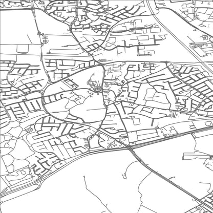 ROAD MAP OF CLONDALKIN, IRELAND BY MAPBAKES