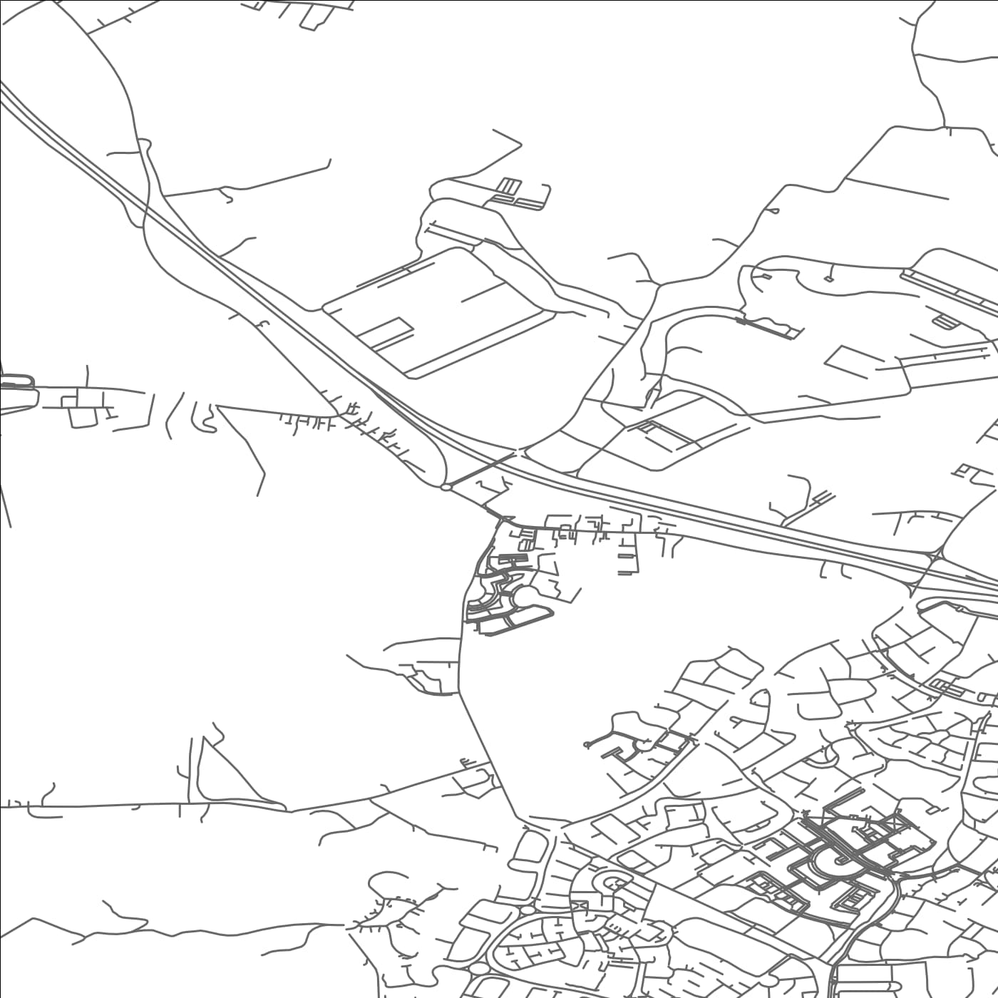 ROAD MAP OF CLONEE, IRELAND BY MAPBAKES