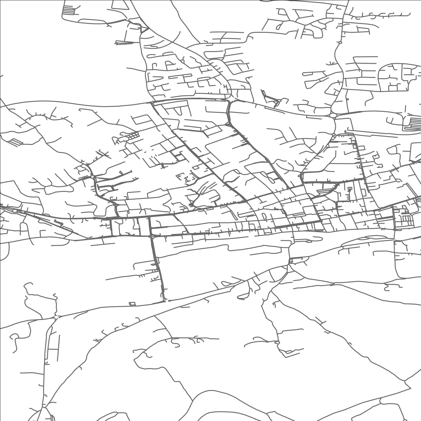 ROAD MAP OF CLONMEL, IRELAND BY MAPBAKES