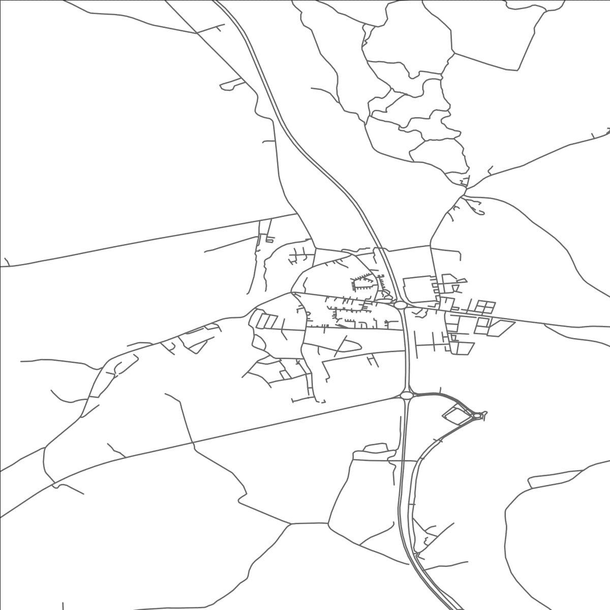 ROAD MAP OF COLLOONEY, IRELAND BY MAPBAKES