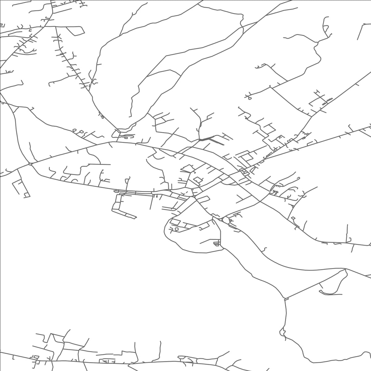 ROAD MAP OF DINGLE, IRELAND BY MAPBAKES
