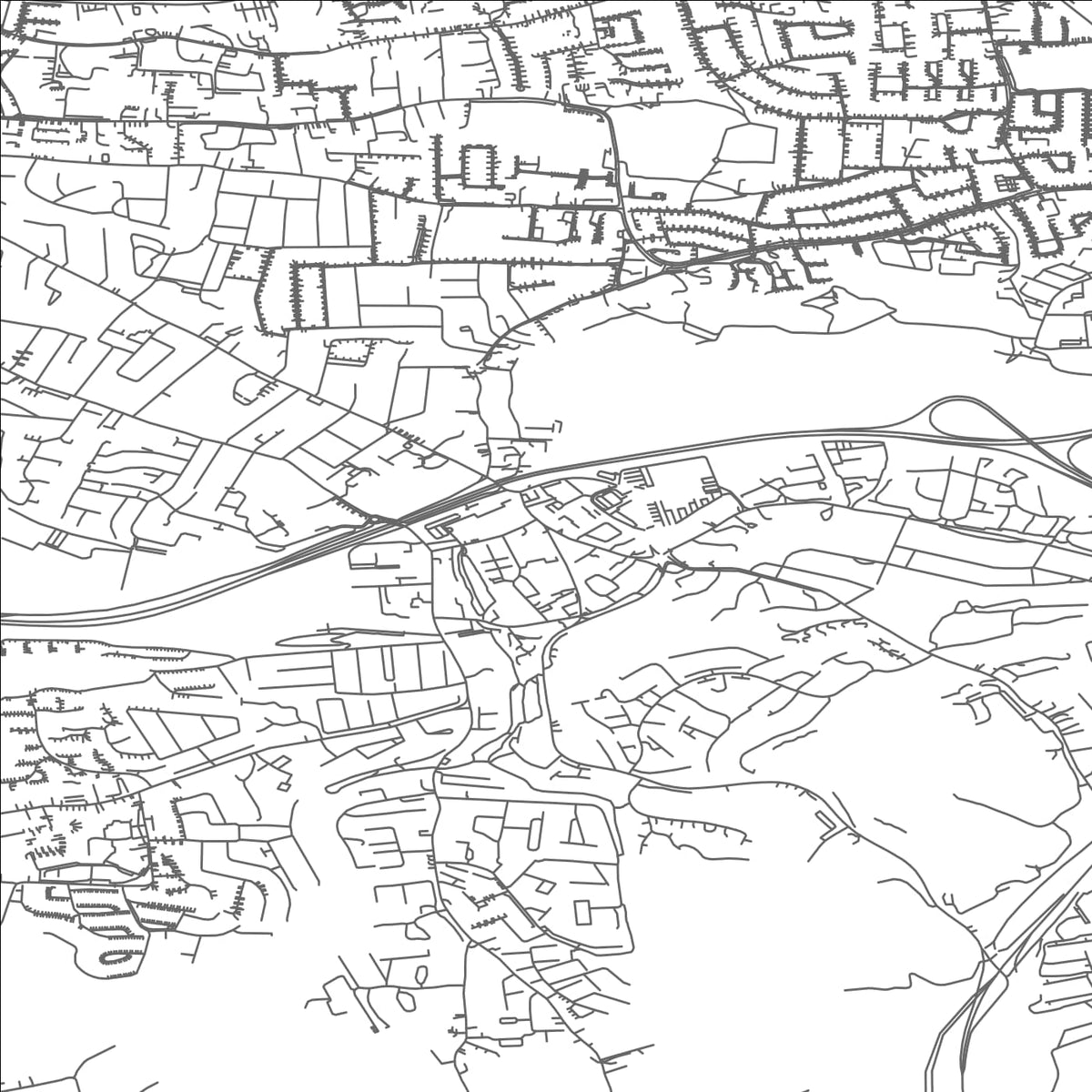 ROAD MAP OF DOUGLAS, IRELAND BY MAPBAKES
