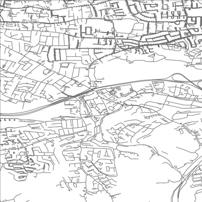 ROAD MAP OF DOUGLAS, IRELAND BY MAPBAKES