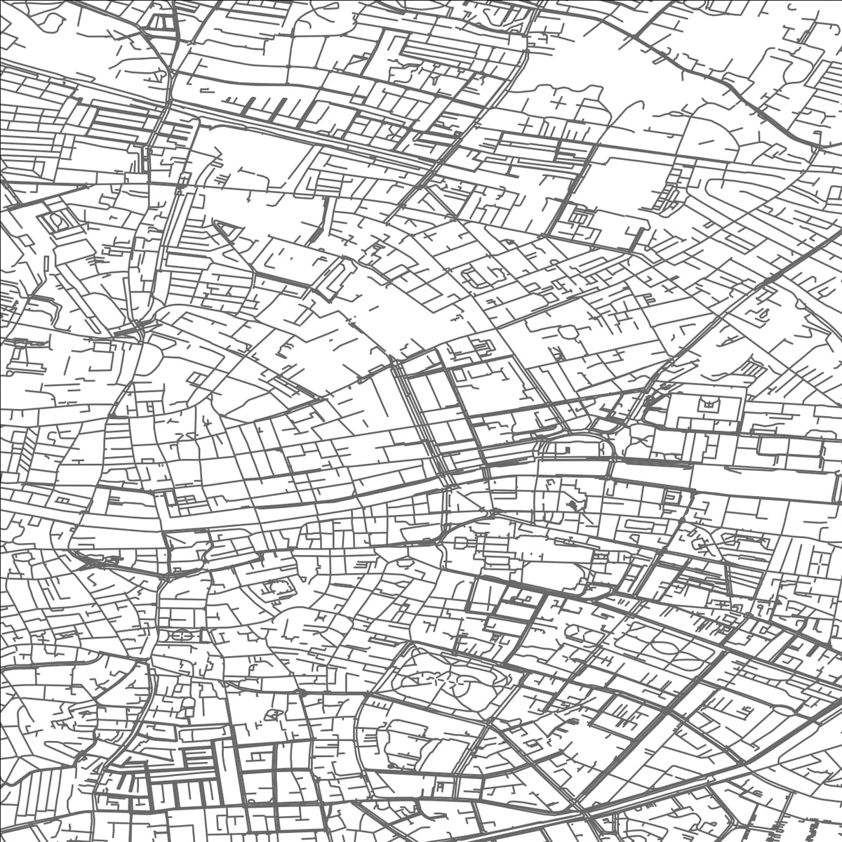 ROAD MAP OF DUBLIN, IRELAND BY MAPBAKES