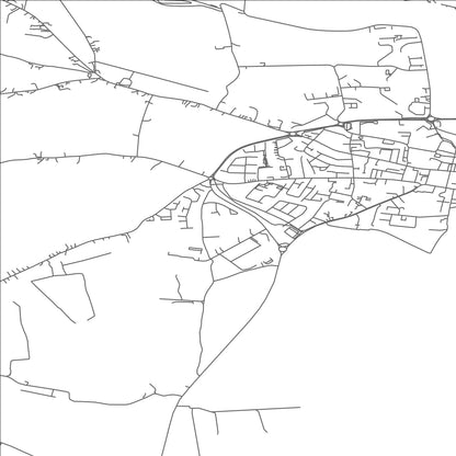 ROAD MAP OF DUNGARVAN, IRELAND BY MAPBAKES