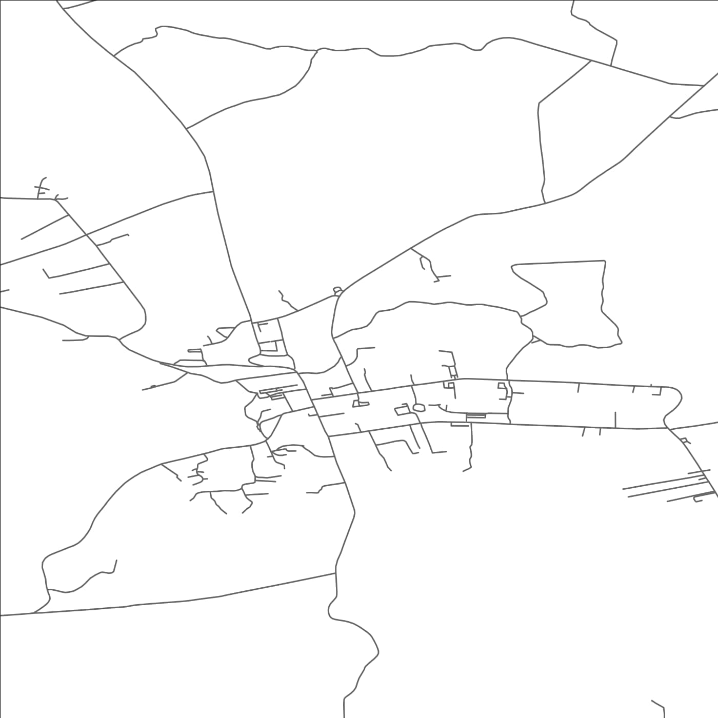 ROAD MAP OF DUNGLOW, IRELAND BY MAPBAKES