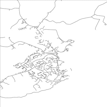 ROAD MAP OF DUNMORE EAST, IRELAND BY MAPBAKES