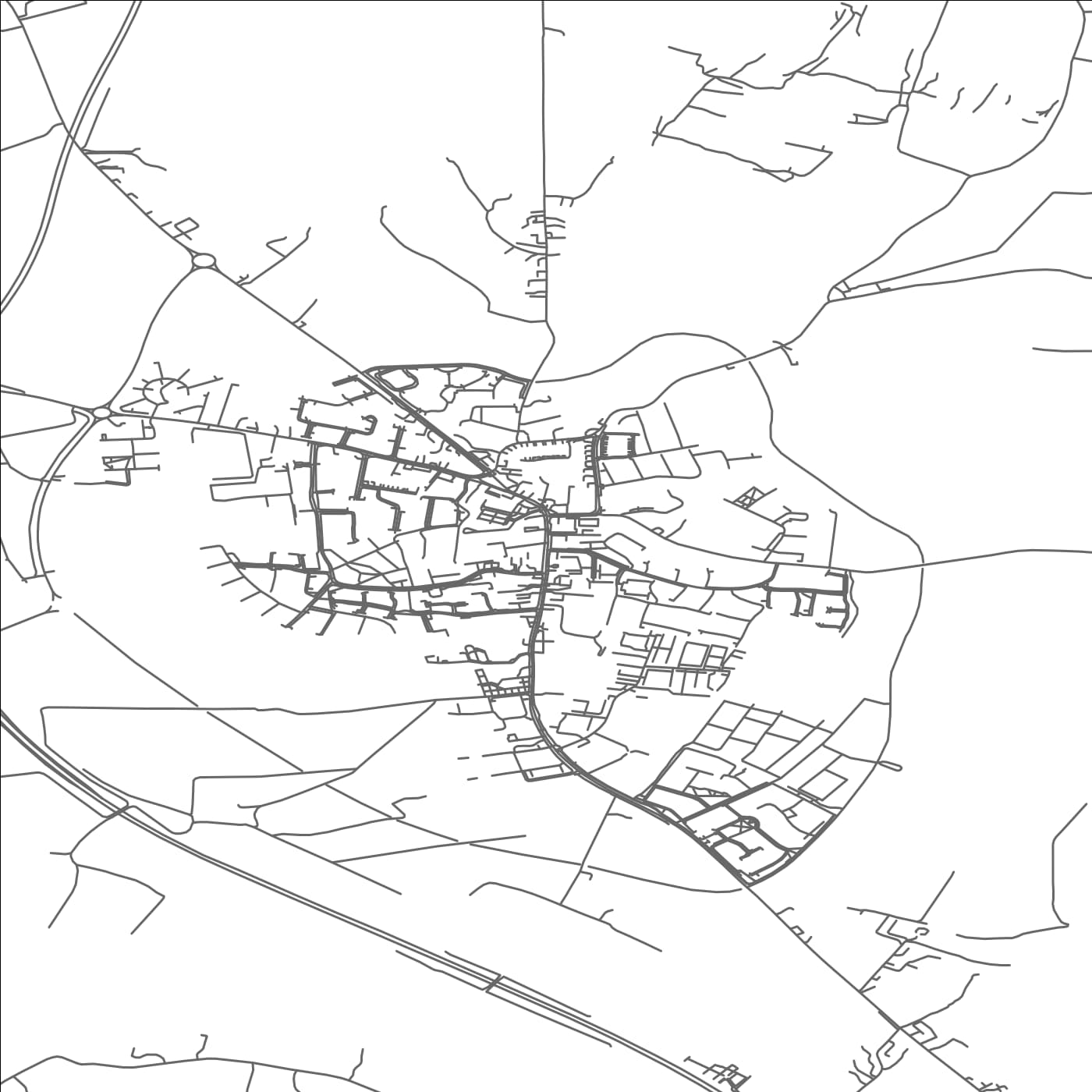 ROAD MAP OF DUNSHAUGHLIN, IRELAND BY MAPBAKES