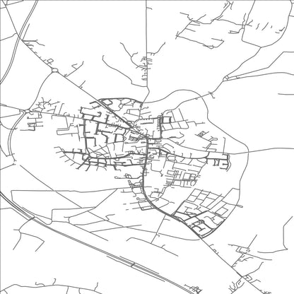 ROAD MAP OF DUNSHAUGHLIN, IRELAND BY MAPBAKES