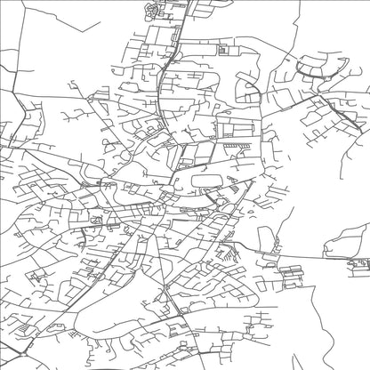 ROAD MAP OF ENNIS, IRELAND BY MAPBAKES