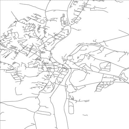 ROAD MAP OF ENNISCORTHY, IRELAND BY MAPBAKES