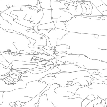 ROAD MAP OF ENNISKERRY, IRELAND BY MAPBAKES