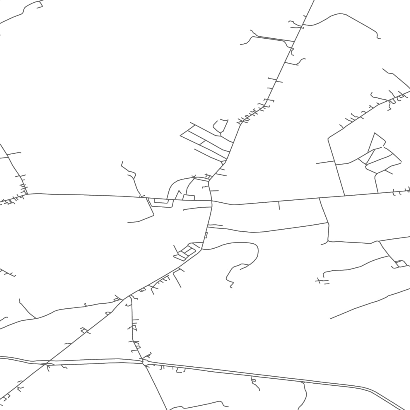 ROAD MAP OF FERBANE, IRELAND BY MAPBAKES