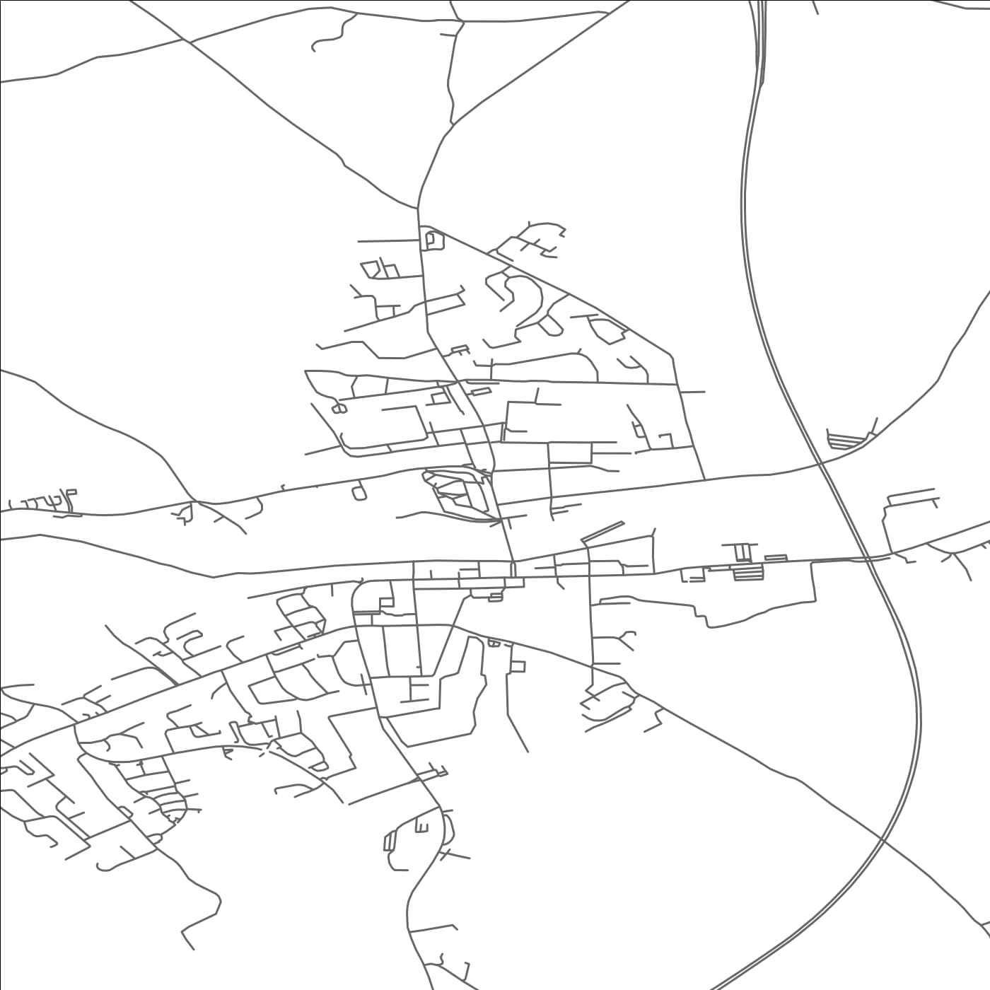 ROAD MAP OF FERMOY, IRELAND BY MAPBAKES