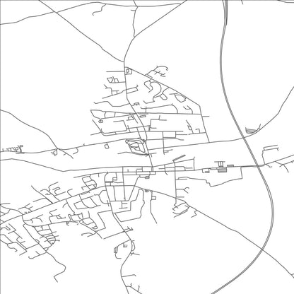 ROAD MAP OF FERMOY, IRELAND BY MAPBAKES