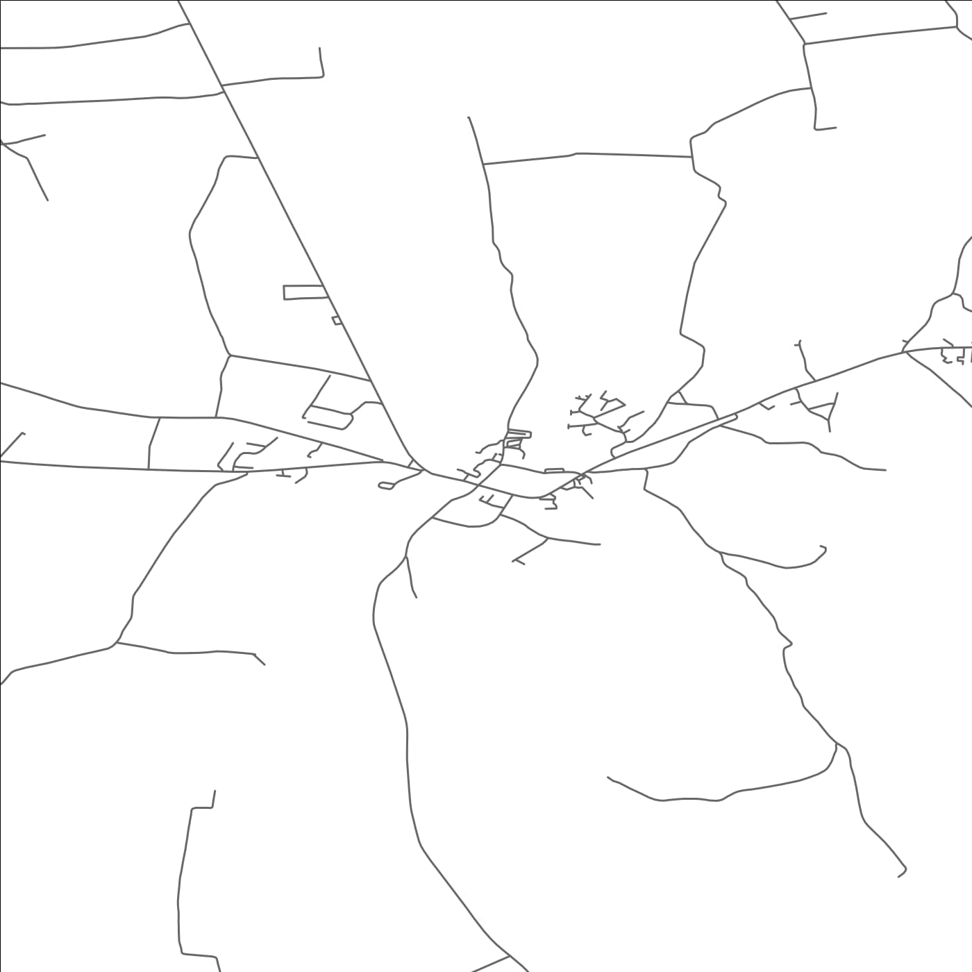 ROAD MAP OF FOXFORD, IRELAND BY MAPBAKES