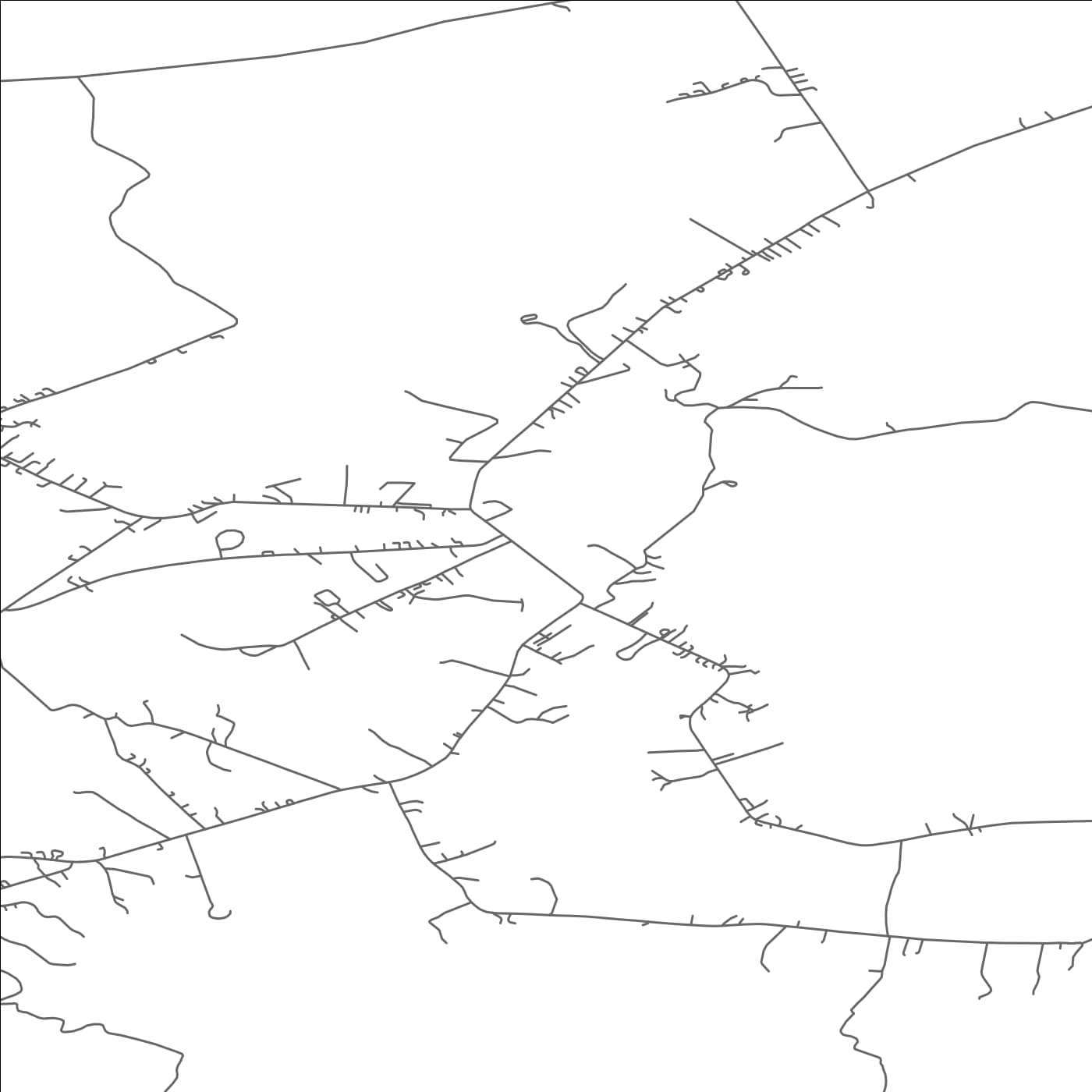 ROAD MAP OF GLENTIES, IRELAND BY MAPBAKES