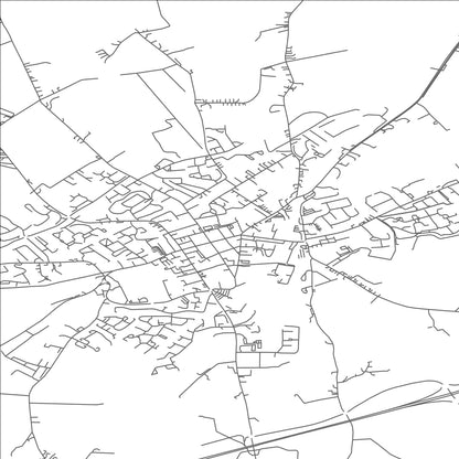 ROAD MAP OF GOREY, IRELAND BY MAPBAKES