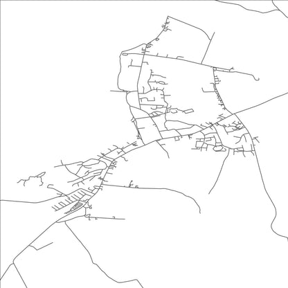 ROAD MAP OF INISHCRONE, IRELAND BY MAPBAKES