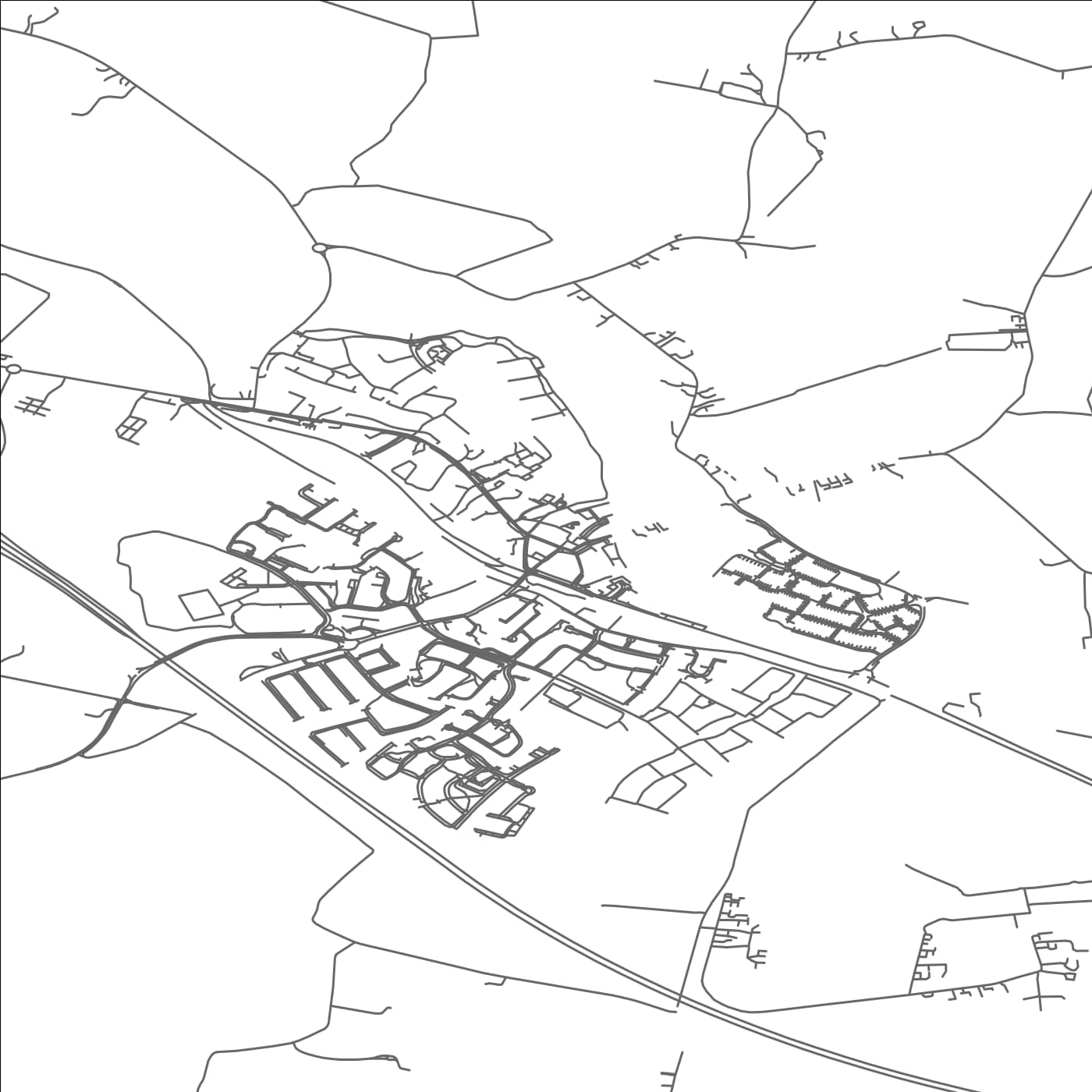 ROAD MAP OF KILCOCK, IRELAND BY MAPBAKES