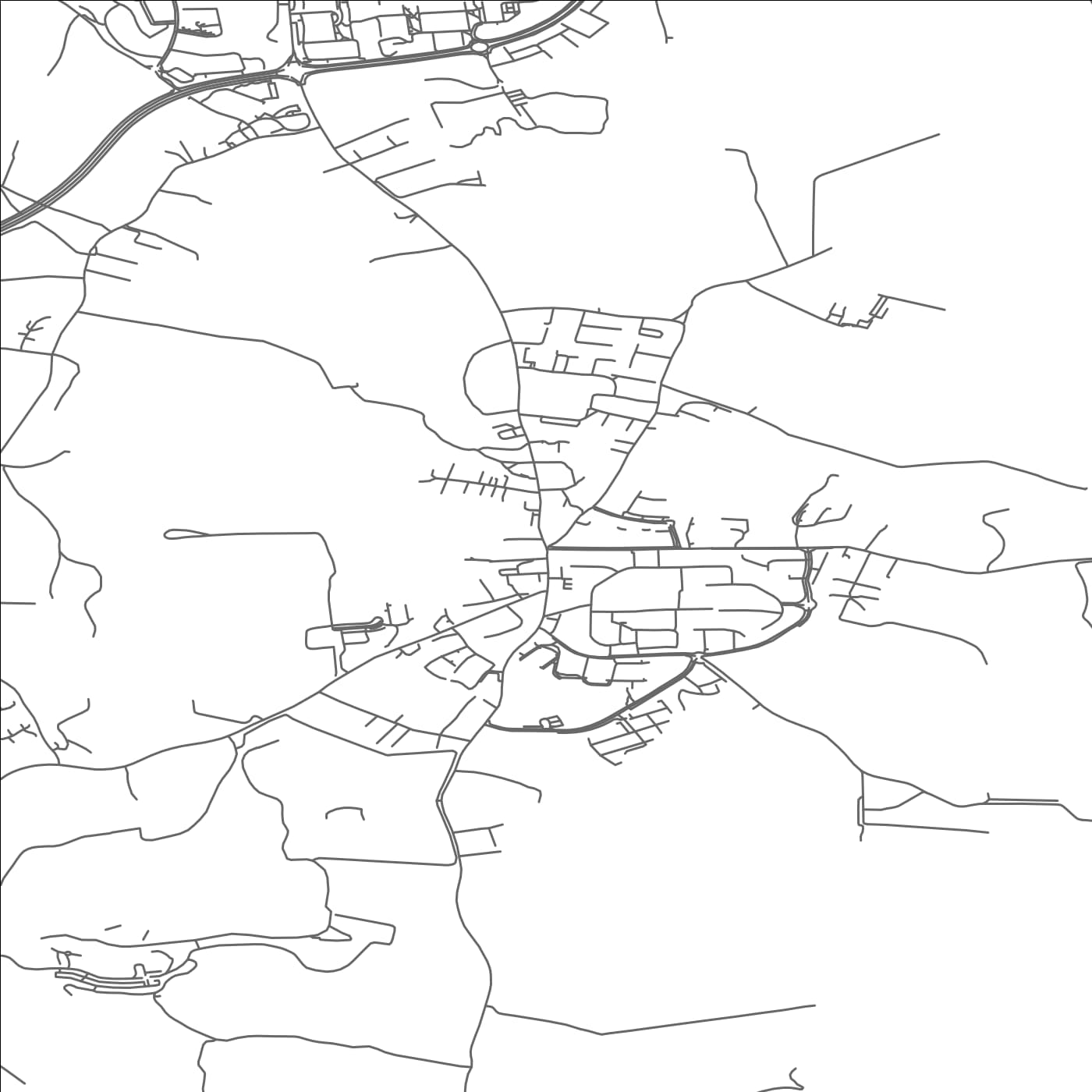 ROAD MAP OF KILCOOLE, IRELAND BY MAPBAKES