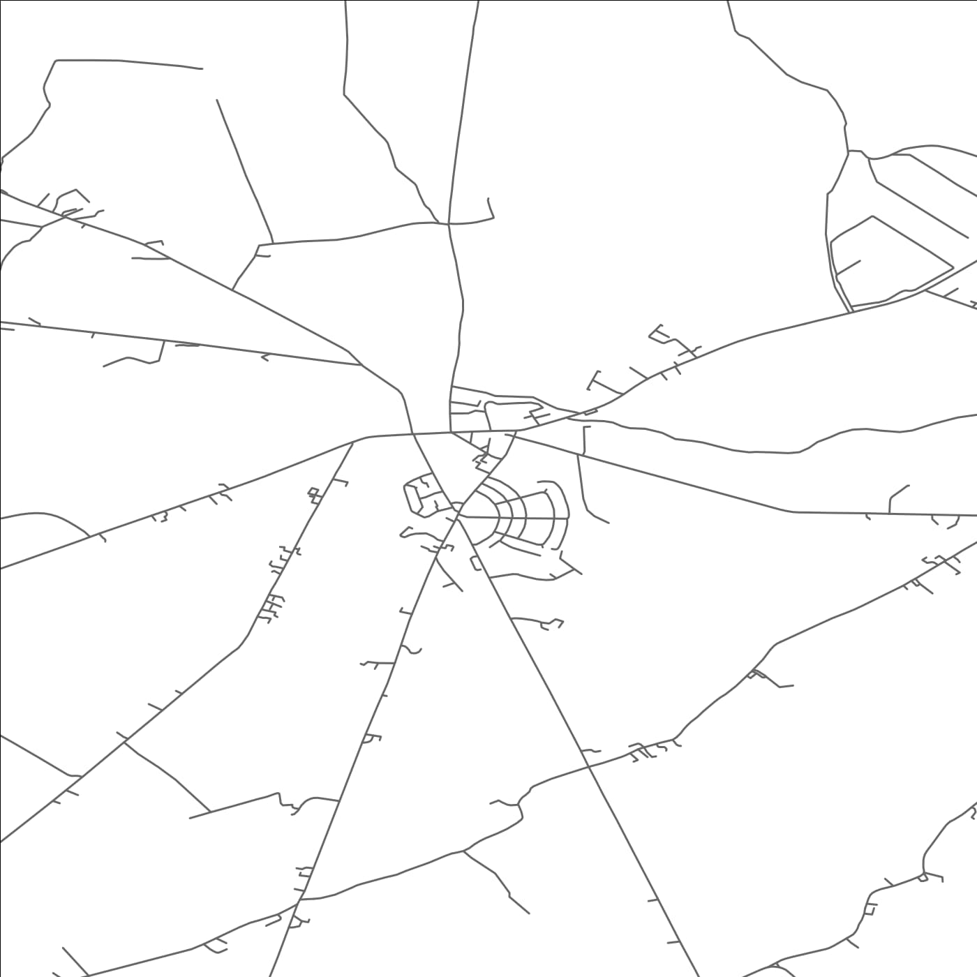 ROAD MAP OF KILCORMAC, IRELAND BY MAPBAKES